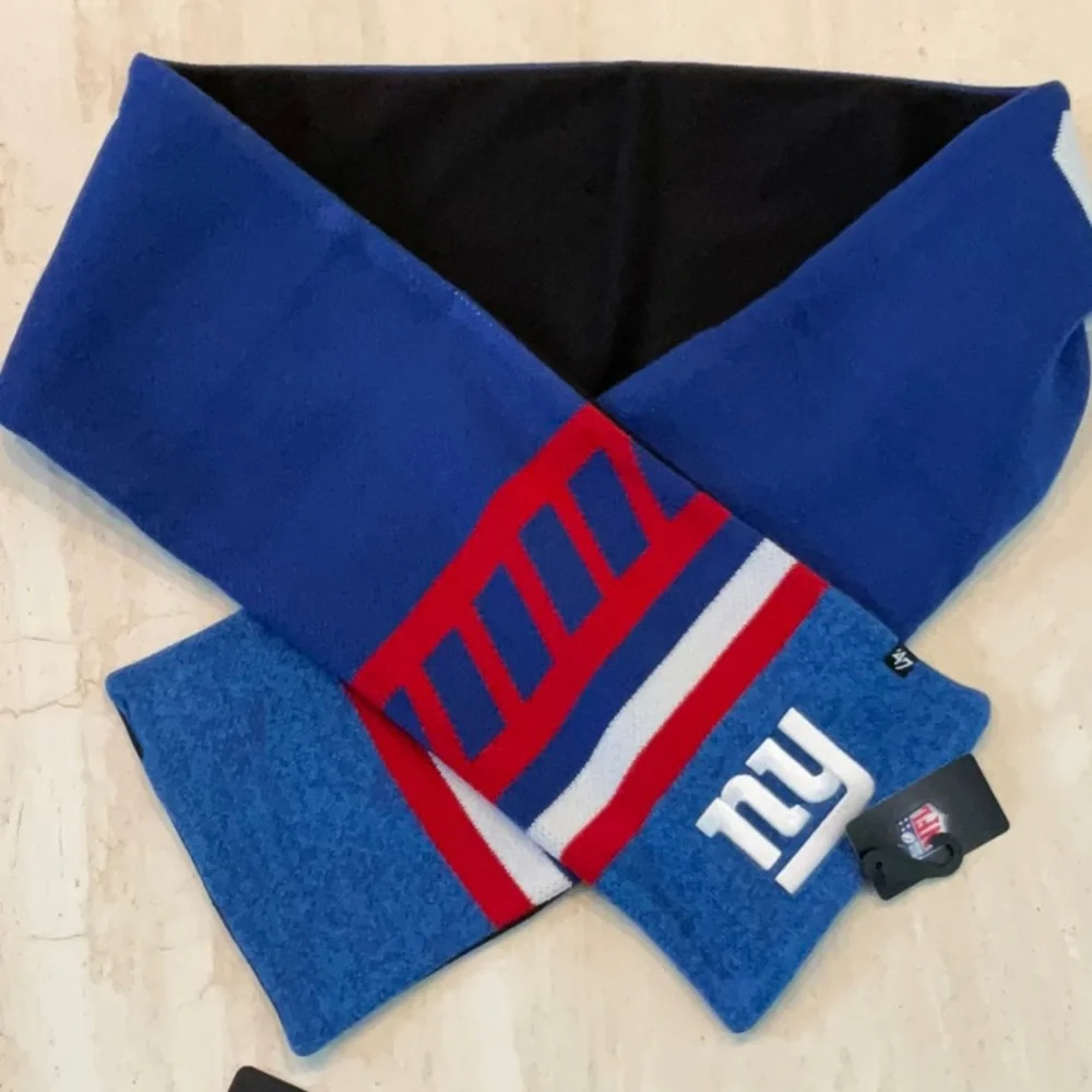 NY Giants Scarf Unisex Knit New York Logo NFL Winter NYNew
